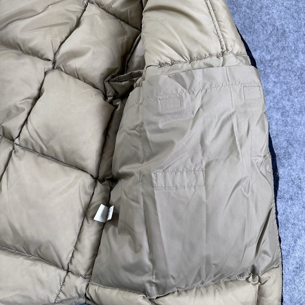 Orvis Goose Down Puffer Jacket XL Snap Outdoor Fishing Hunting Navy Blue Mint - Picture 12 of 13